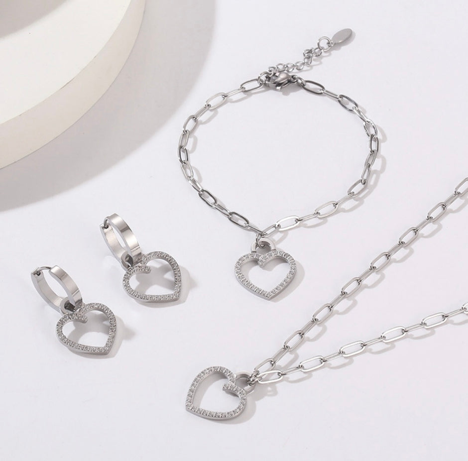 SET 3 PZ CON DIJES DE CORAZÓN