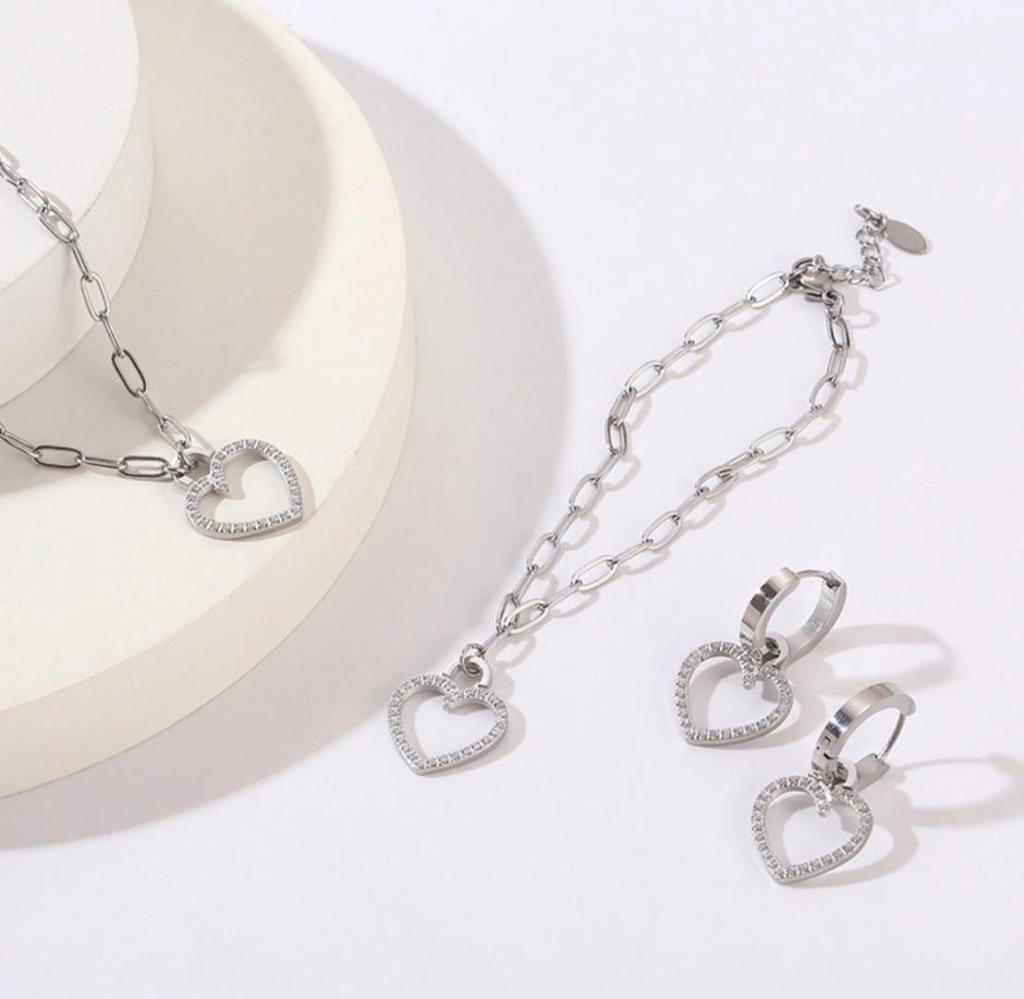 SET 3 PZ CON DIJES DE CORAZÓN