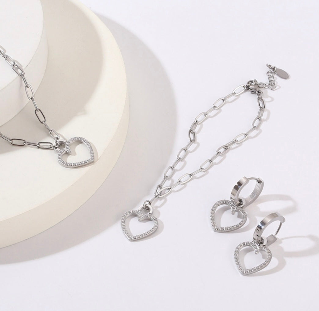 SET 3 PZ CON DIJES DE CORAZÓN