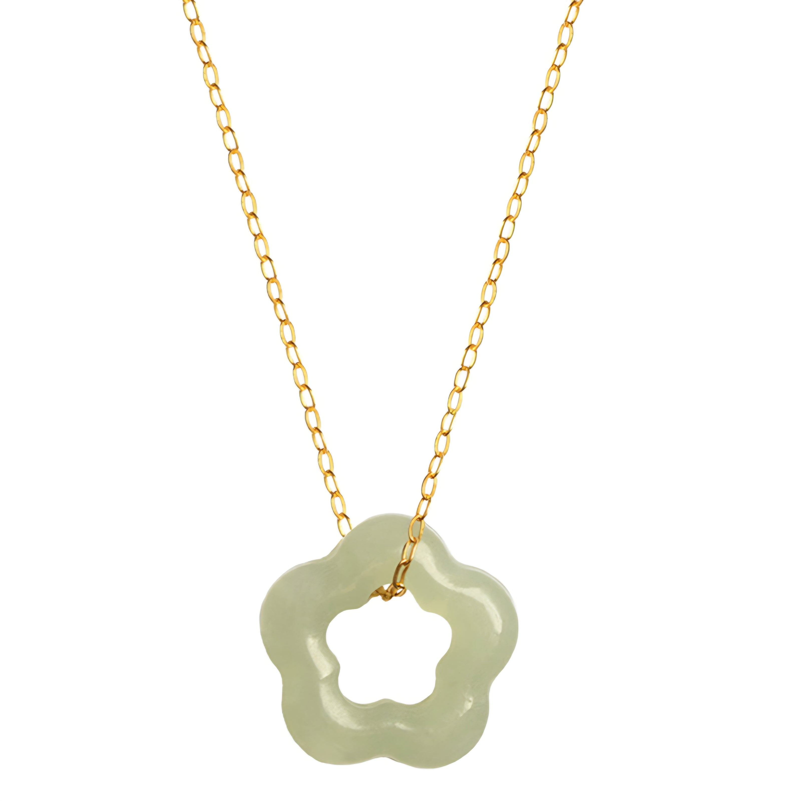 COLLAR FLOR DE CIRUELO EN JADE