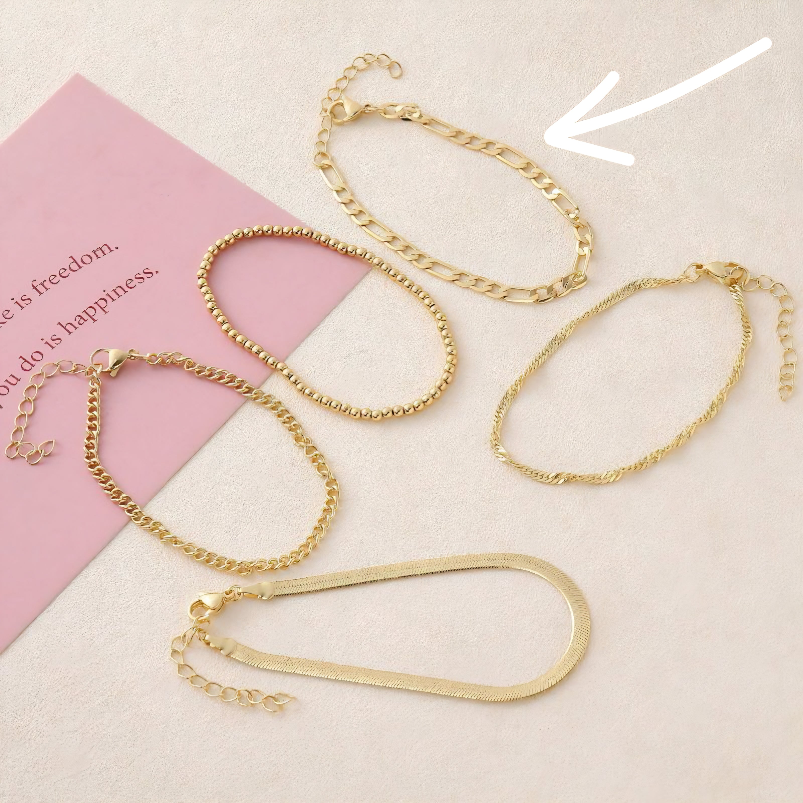 PULSERA CADENA DORADA