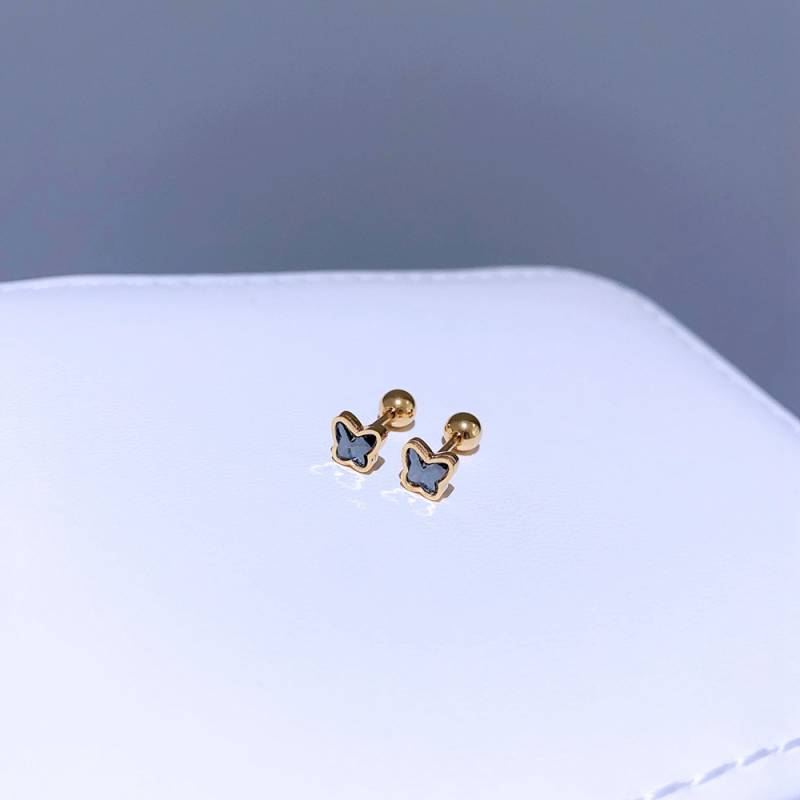 ARETES MARIPOSA CUARZO