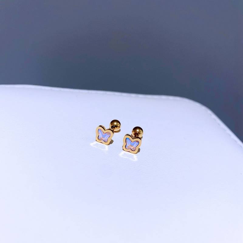 ARETES MARIPOSA CUARZO