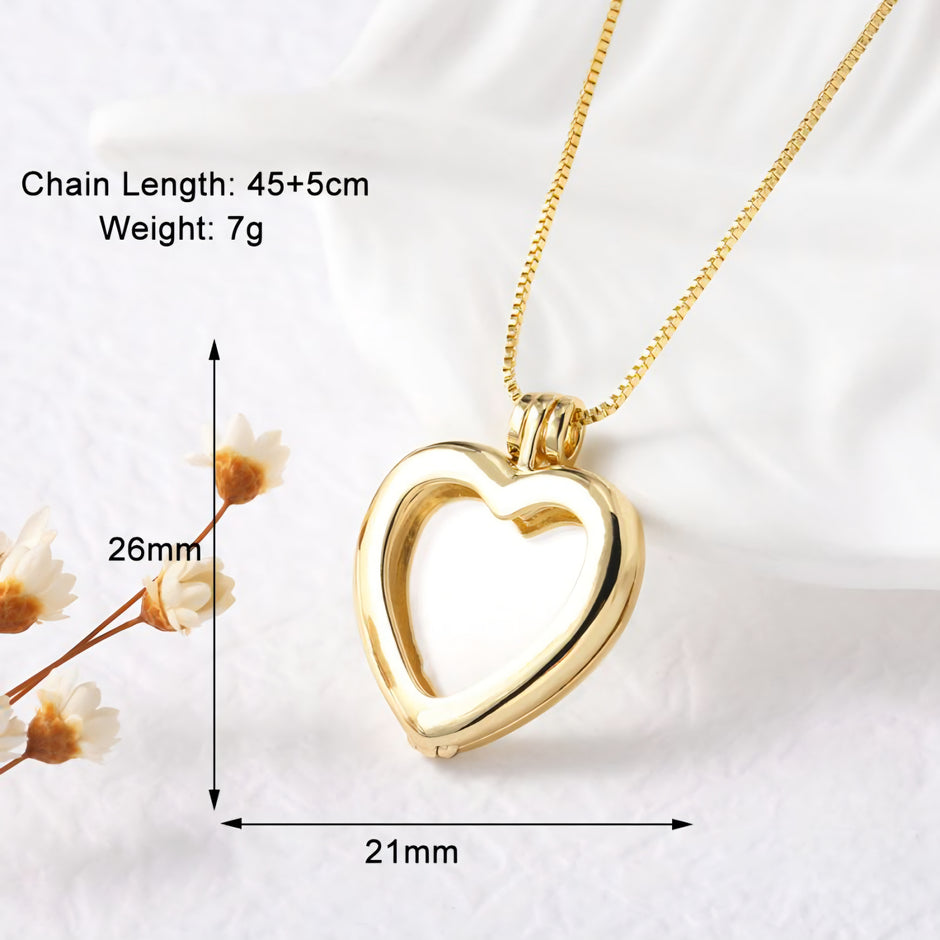 COLLAR CORAZÓN HUECO