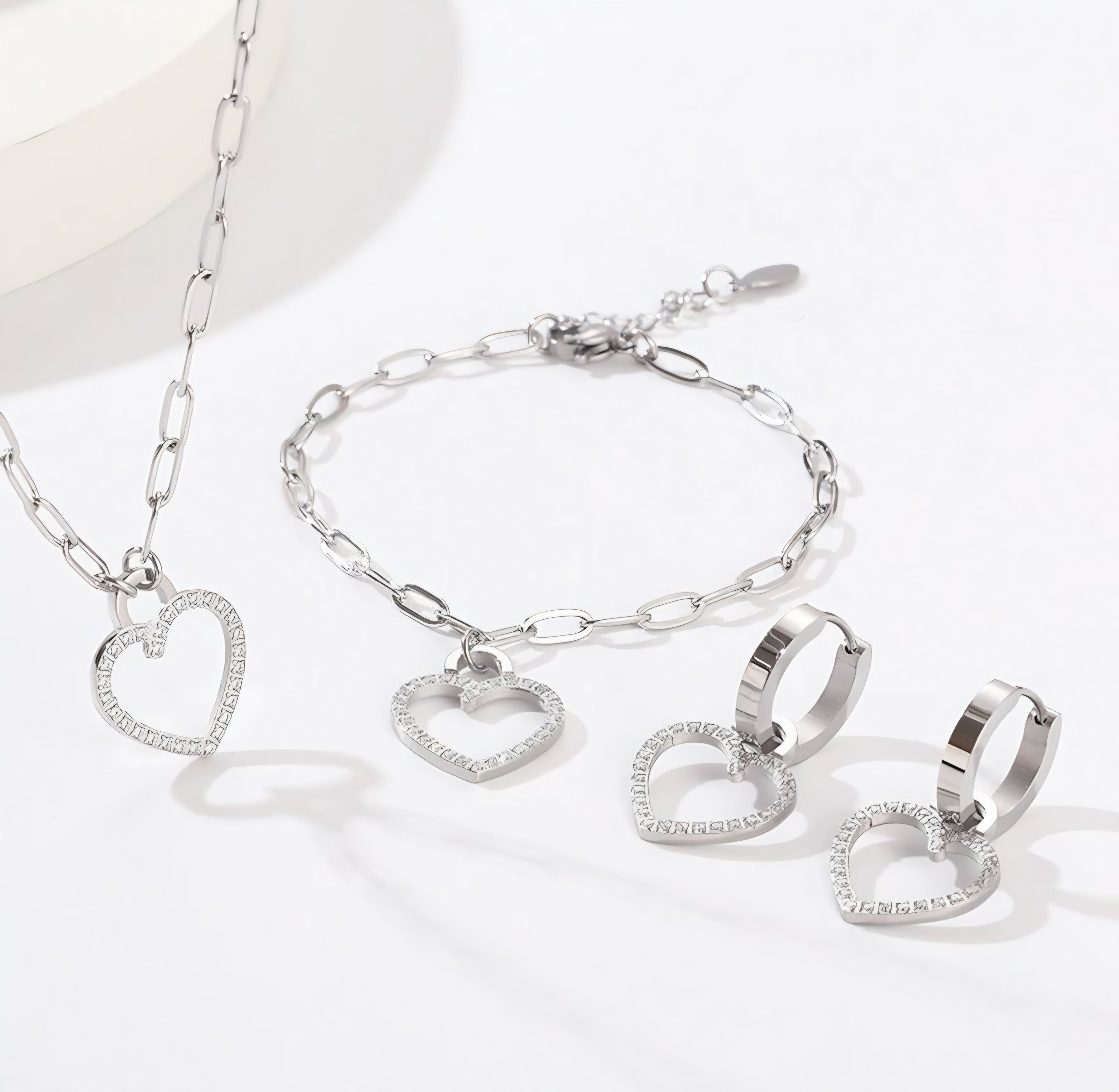 SET 3 PZ CON DIJES DE CORAZÓN