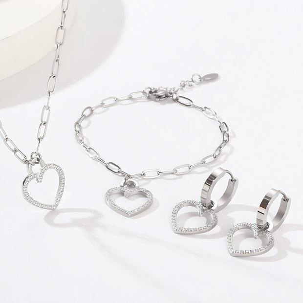 SET 3 PZ CON DIJES DE CORAZÓN