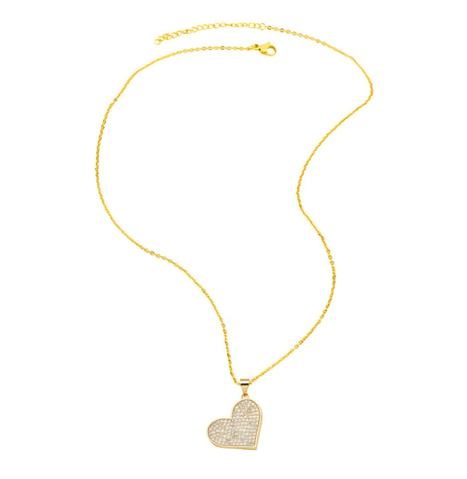 COLLAR CORAZÓN BRILLANTE