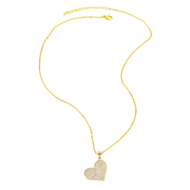 COLLAR CORAZÓN BRILLANTE