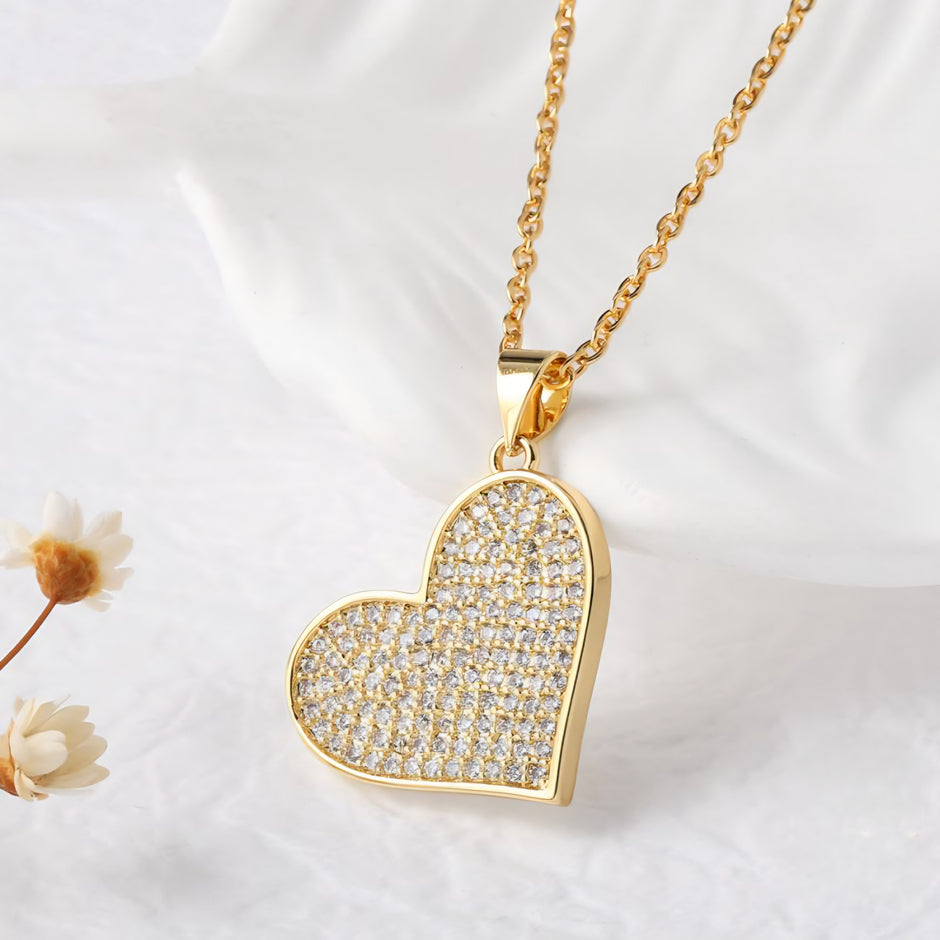 COLLAR CORAZÓN BRILLANTE