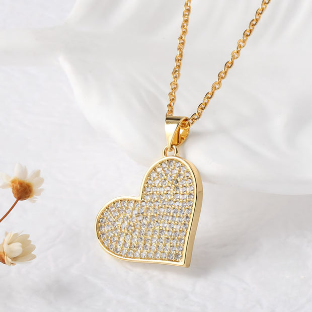 COLLAR CORAZÓN BRILLANTE