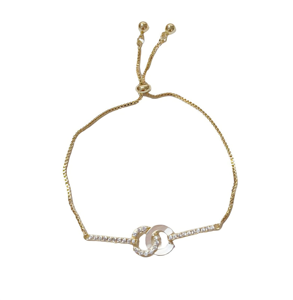 PULSERA AROS ENTRELAZADOS