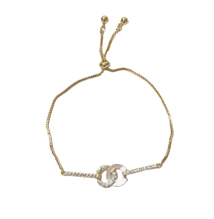 PULSERA AROS ENTRELAZADOS