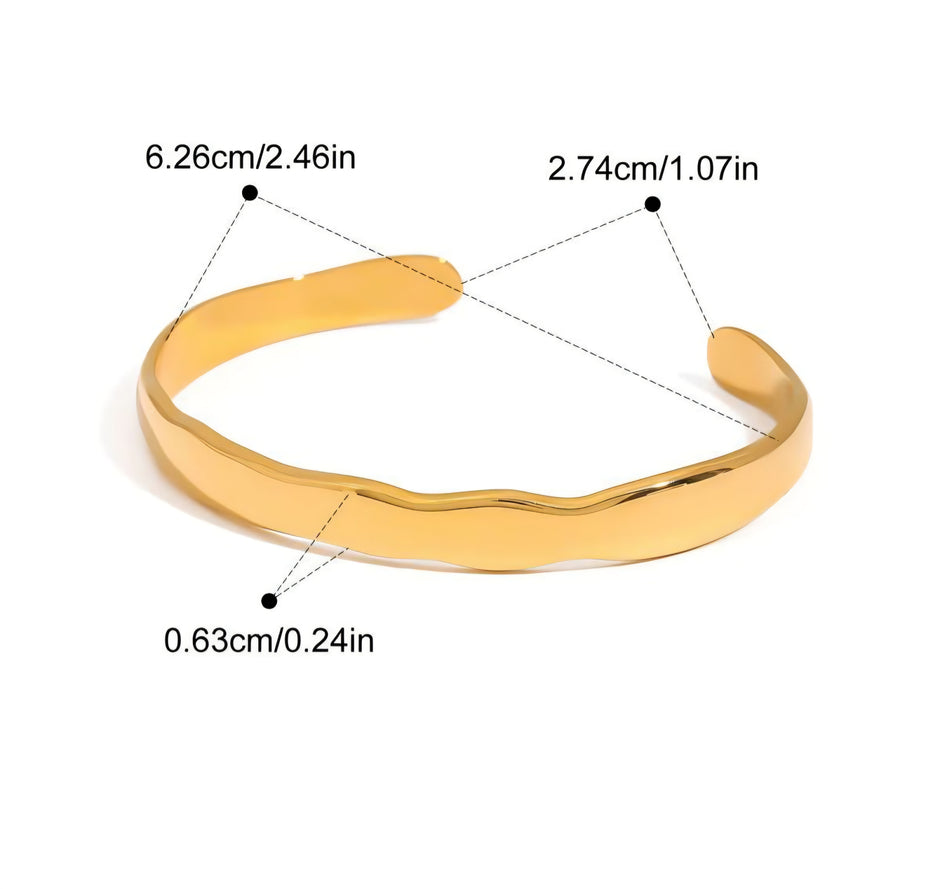 BRAZALETE DORADO IRREGULAR