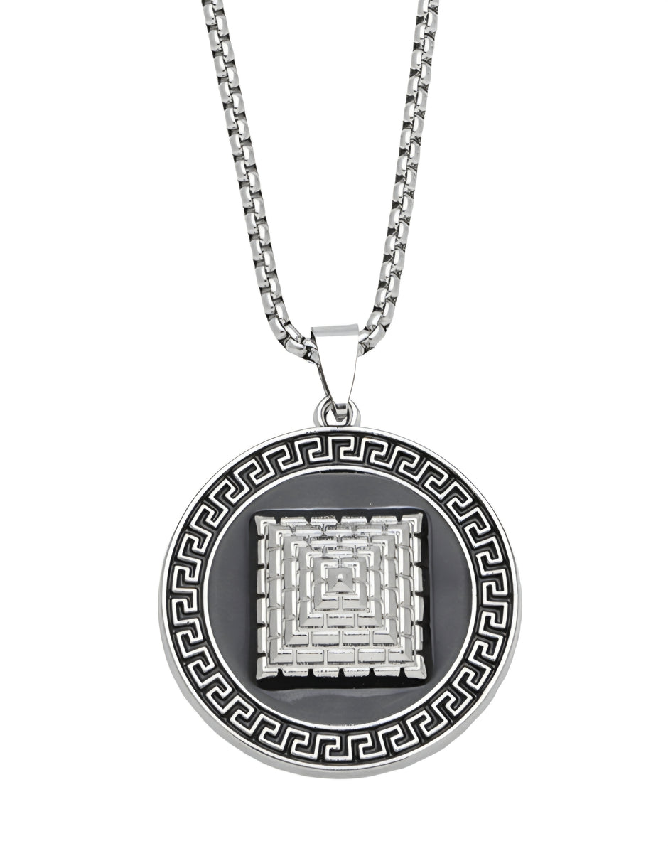 COLLAR CON MEDALLA GEOMÉTRICA