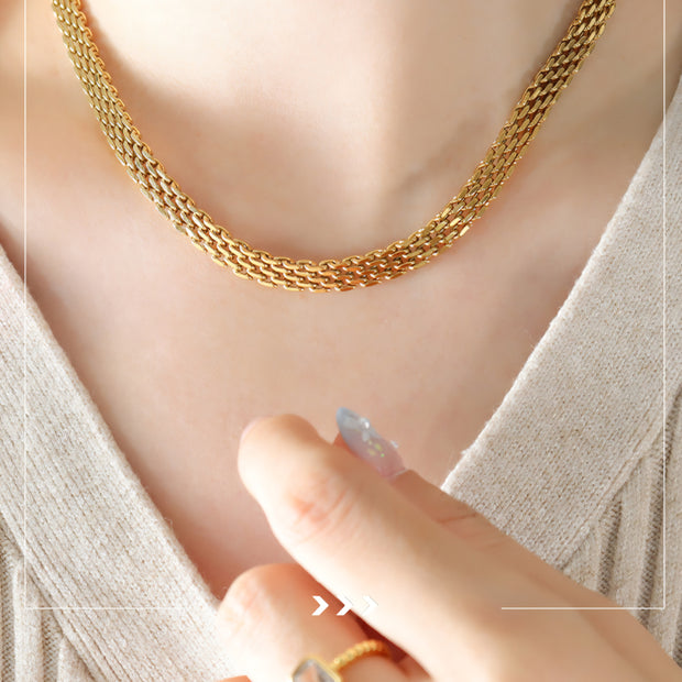 COLLAR CADENA TRENZADA