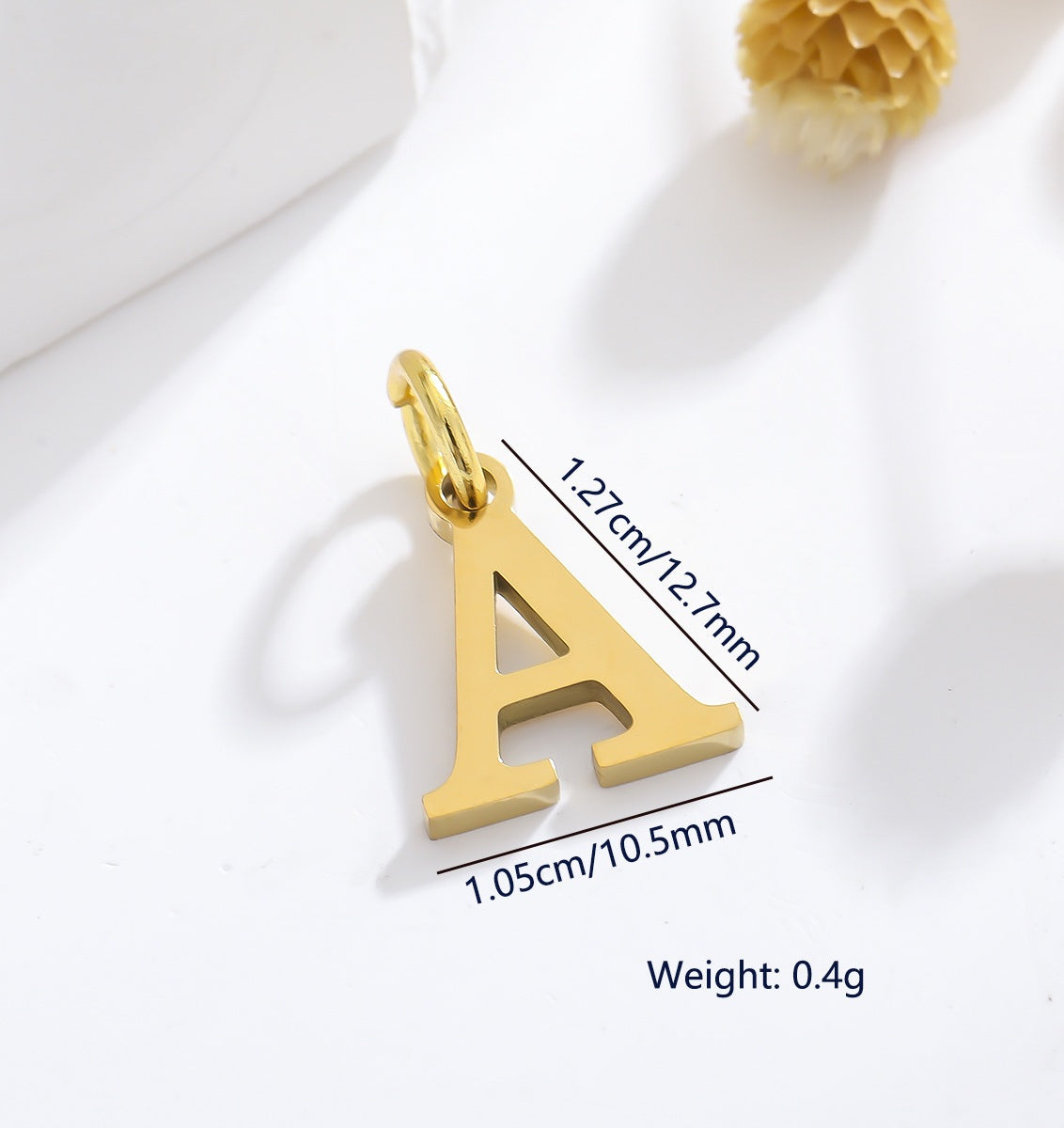 DIJE DE LETRA (DORADA)