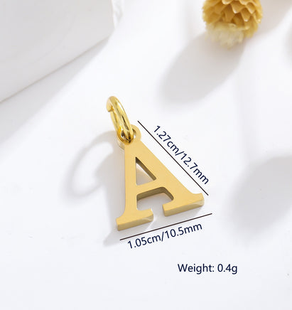 DIJE DE LETRA (DORADA)