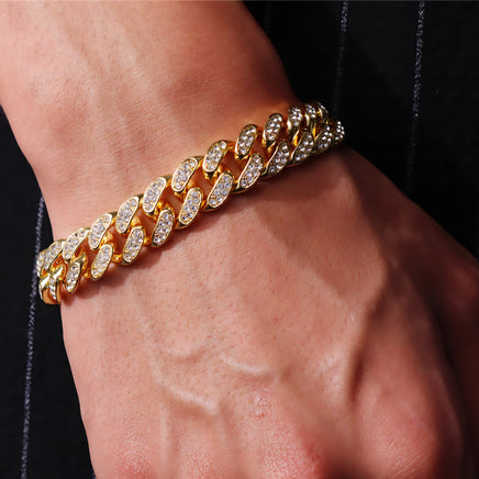 PULSERA CADENA MIAMI CUBANA