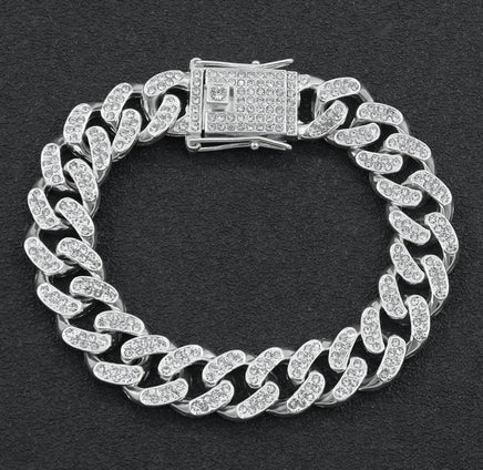 PULSERA CADENA MIAMI CUBANA