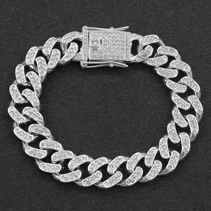 PULSERA CADENA MIAMI CUBANA