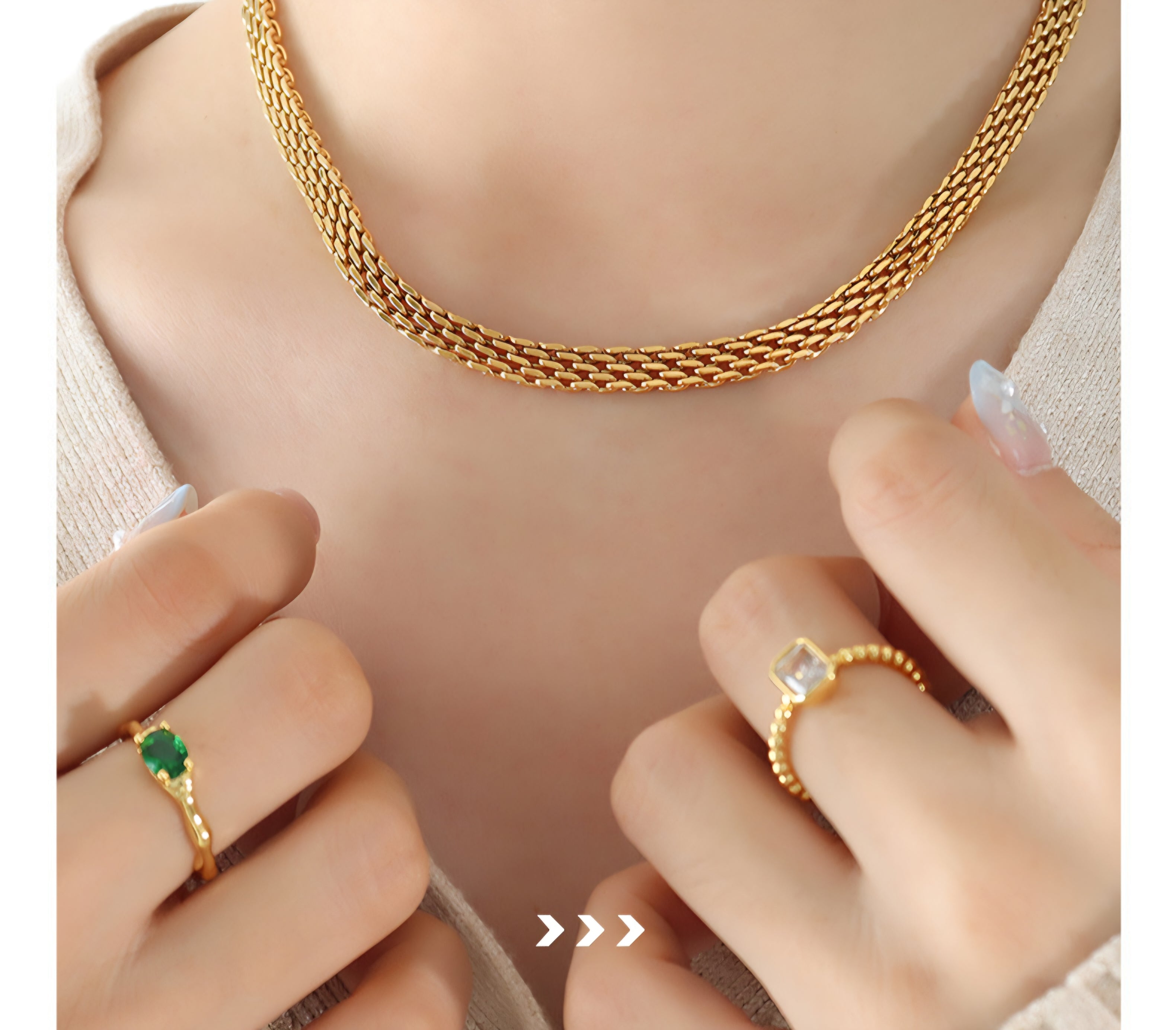 COLLAR CADENA TRENZADA