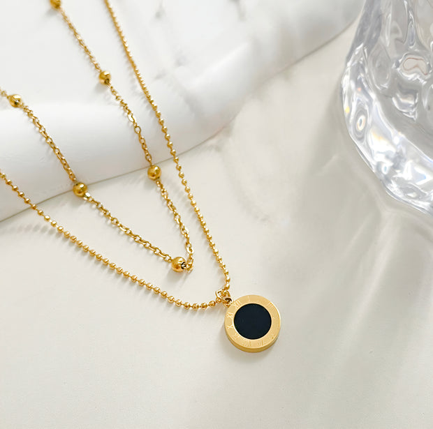 COLLAR DOBLE DIJE ROMANO