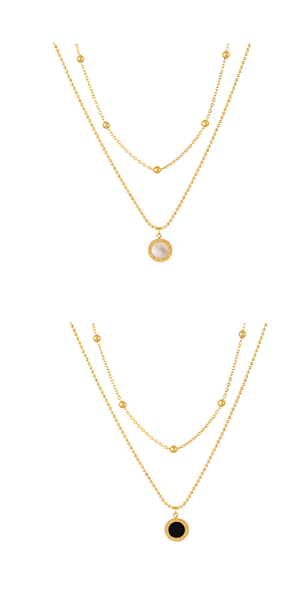 COLLAR DOBLE DIJE ROMANO