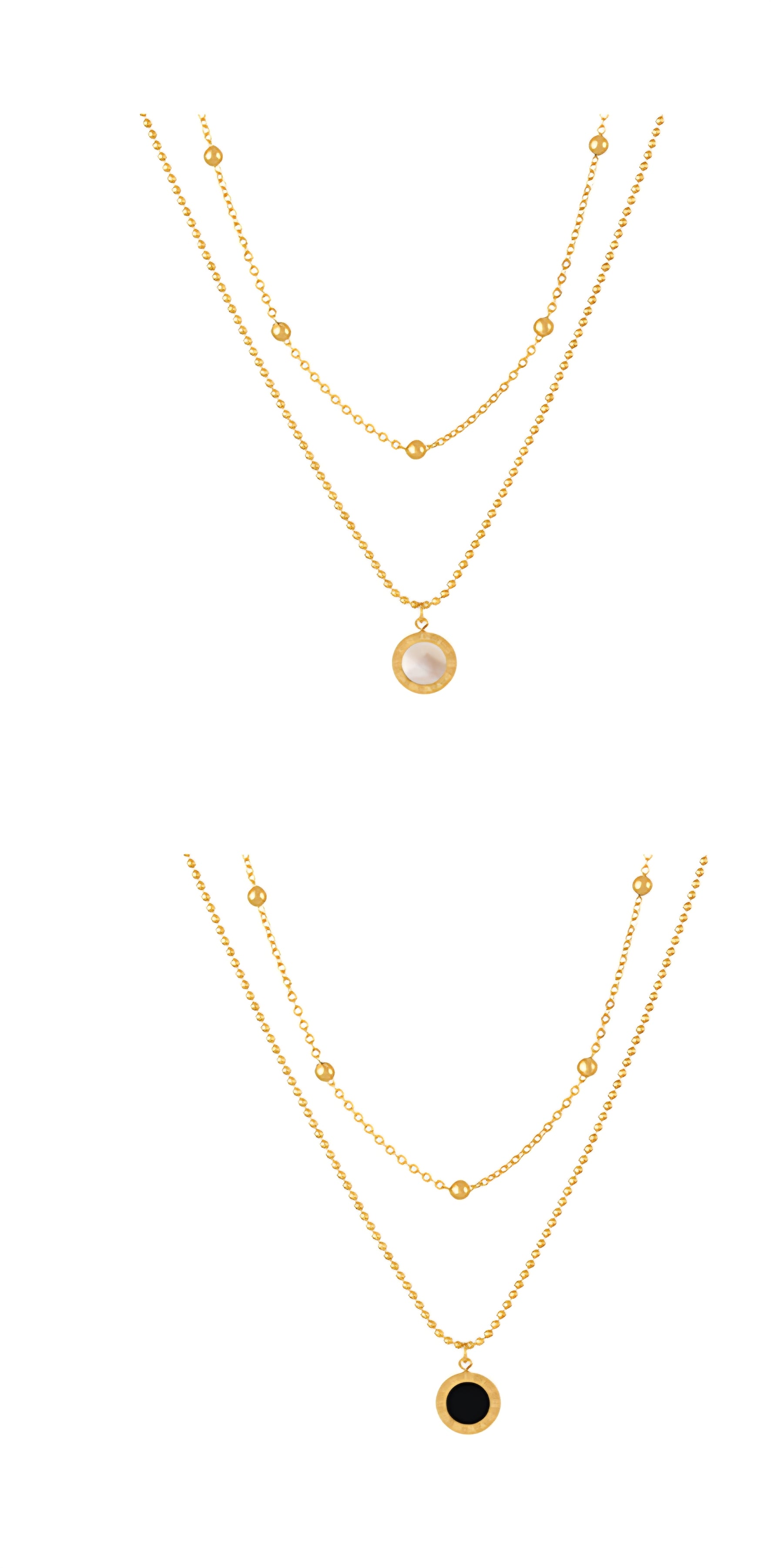 COLLAR DOBLE DIJE ROMANO