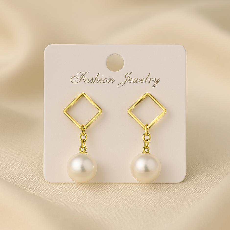 ARETES GEOMÉTRICOS CON PERLAS