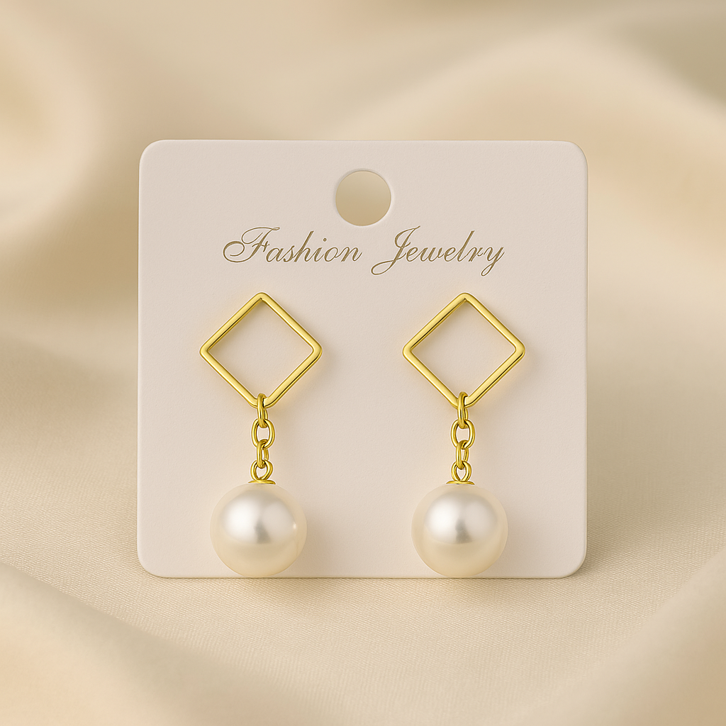 ARETES GEOMÉTRICOS CON PERLAS