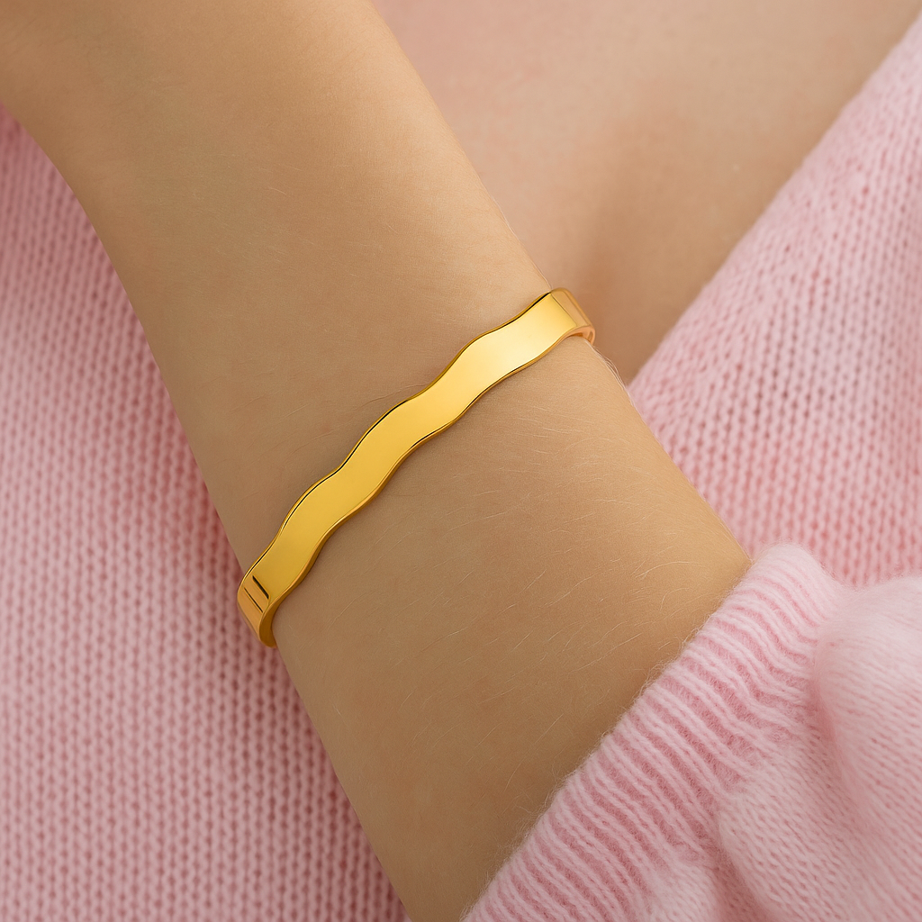 BRAZALETE DORADO IRREGULAR