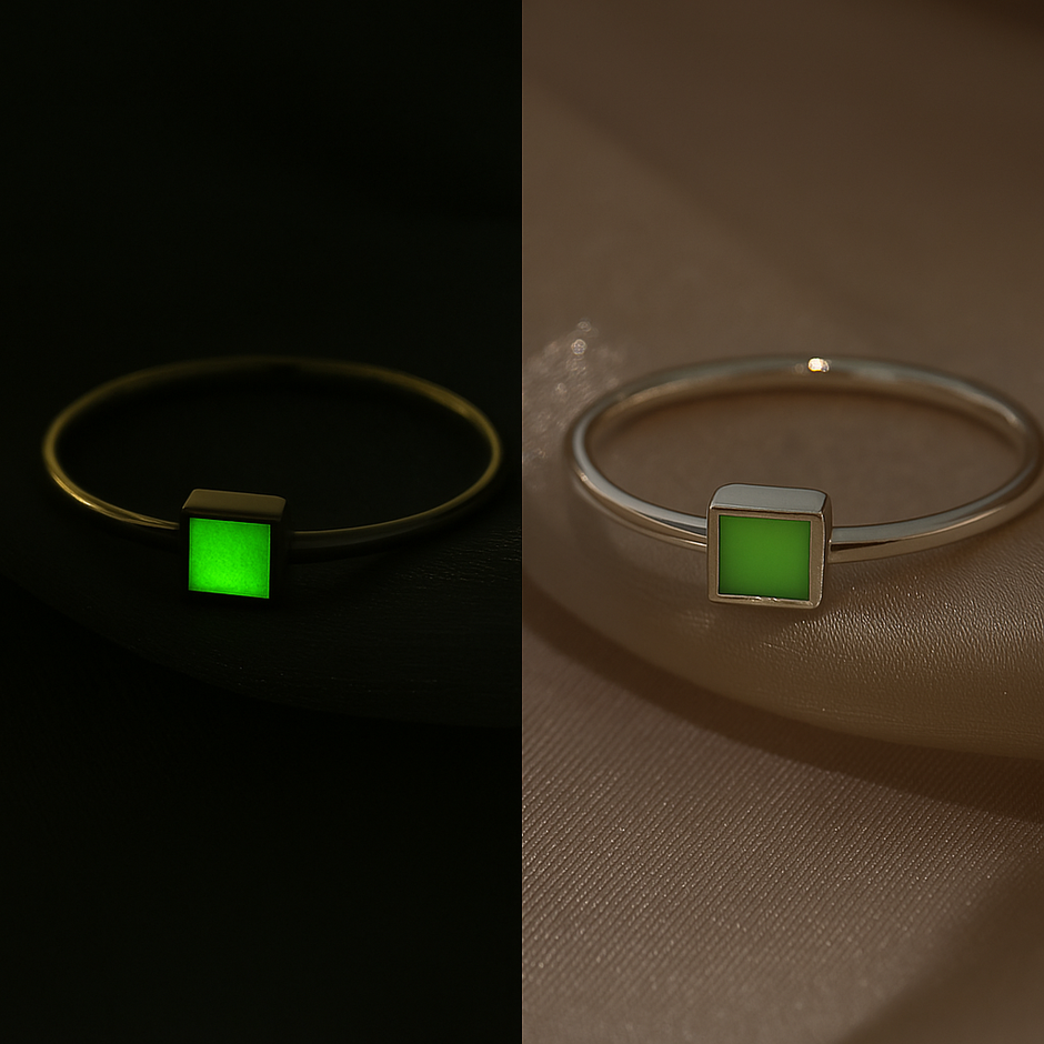 ANILLO GEOMÉTRICO (BRILLA EN LA OSCURIDAD)