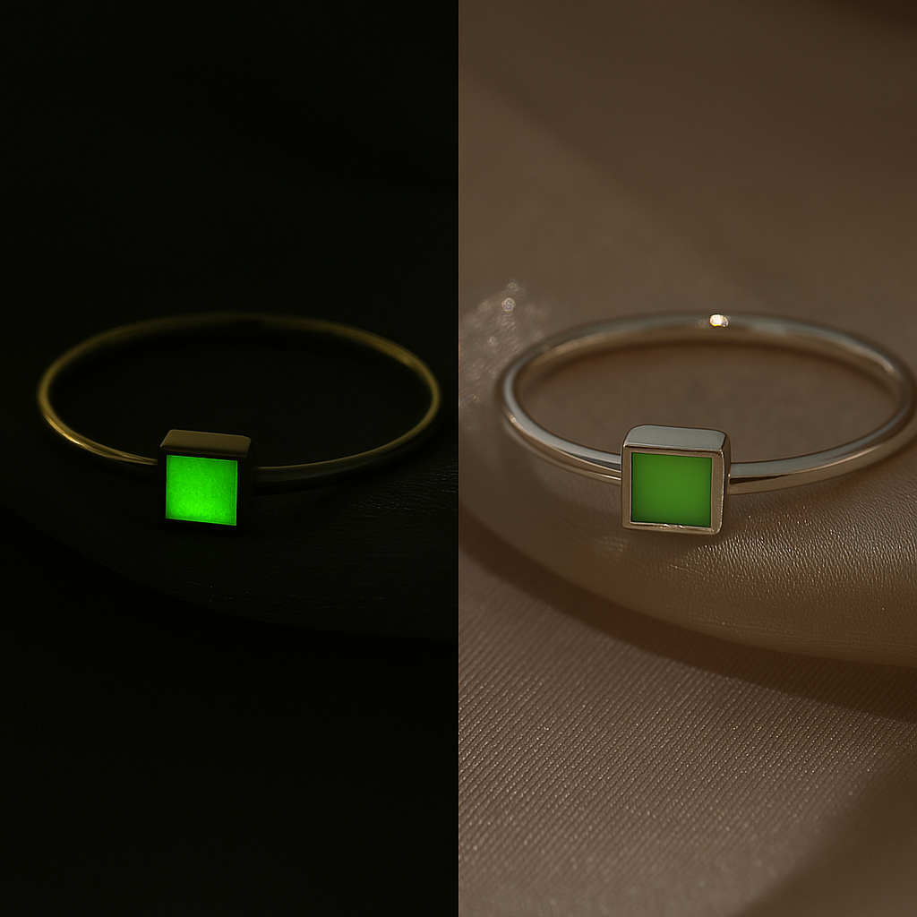 ANILLO GEOMÉTRICO (BRILLA EN LA OSCURIDAD)