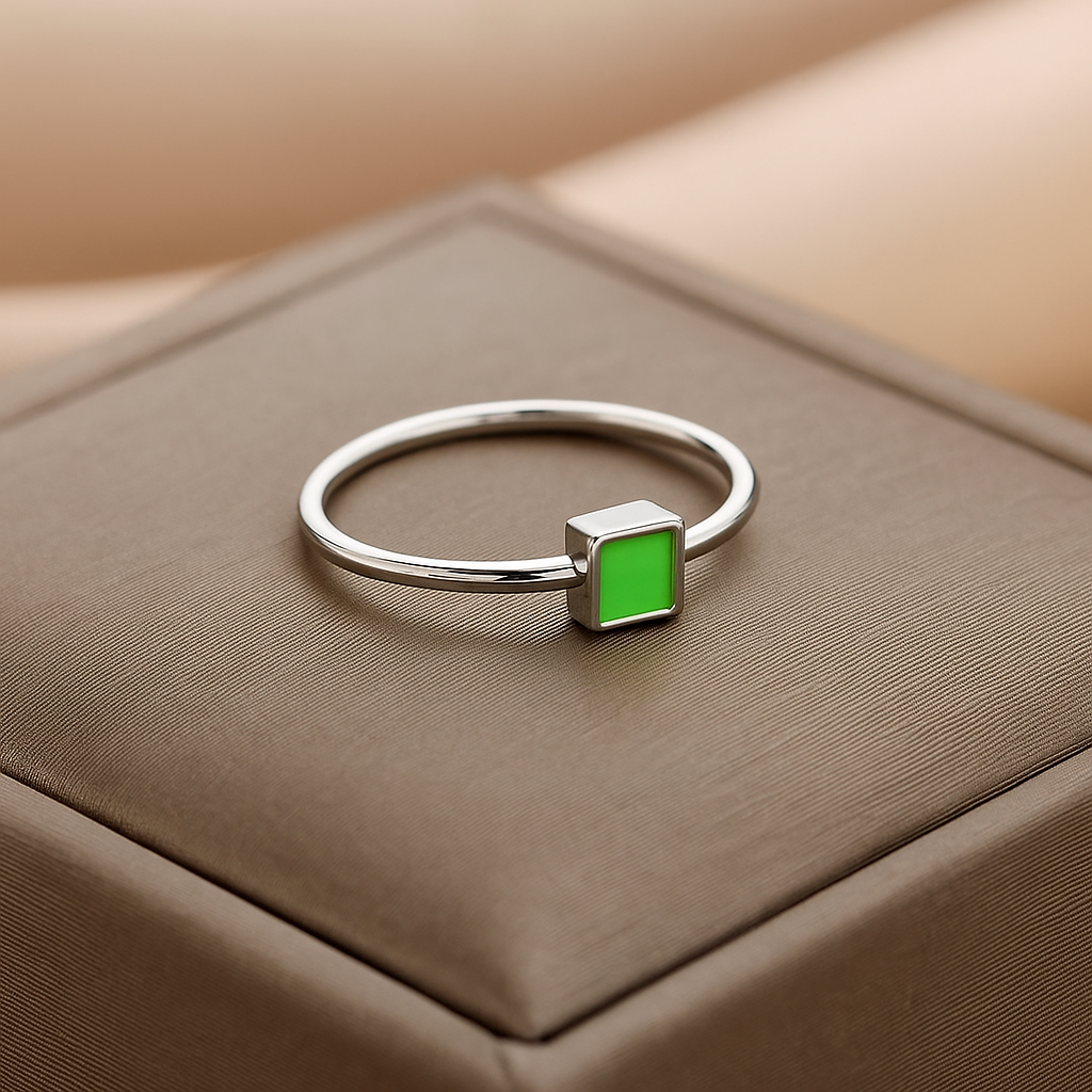 ANILLO GEOMÉTRICO (BRILLA EN LA OSCURIDAD)
