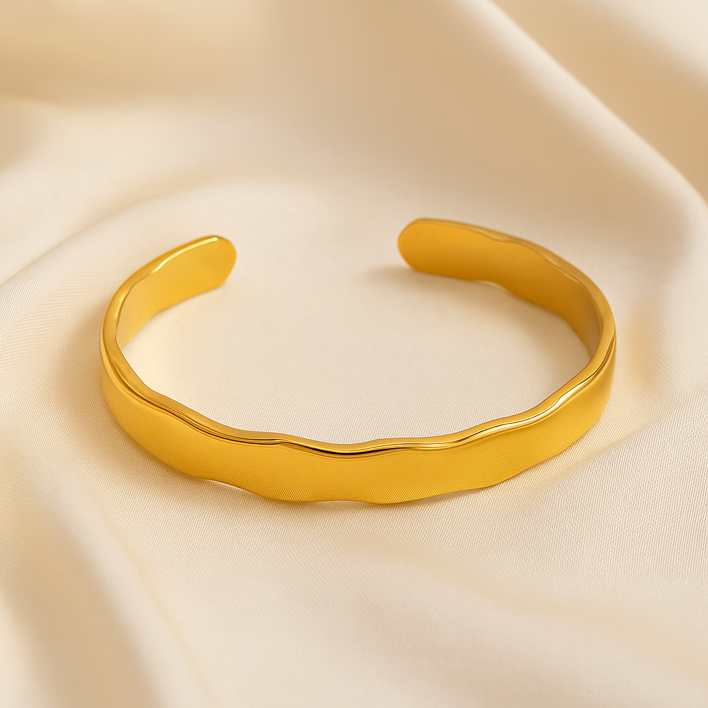 BRAZALETE DORADO IRREGULAR